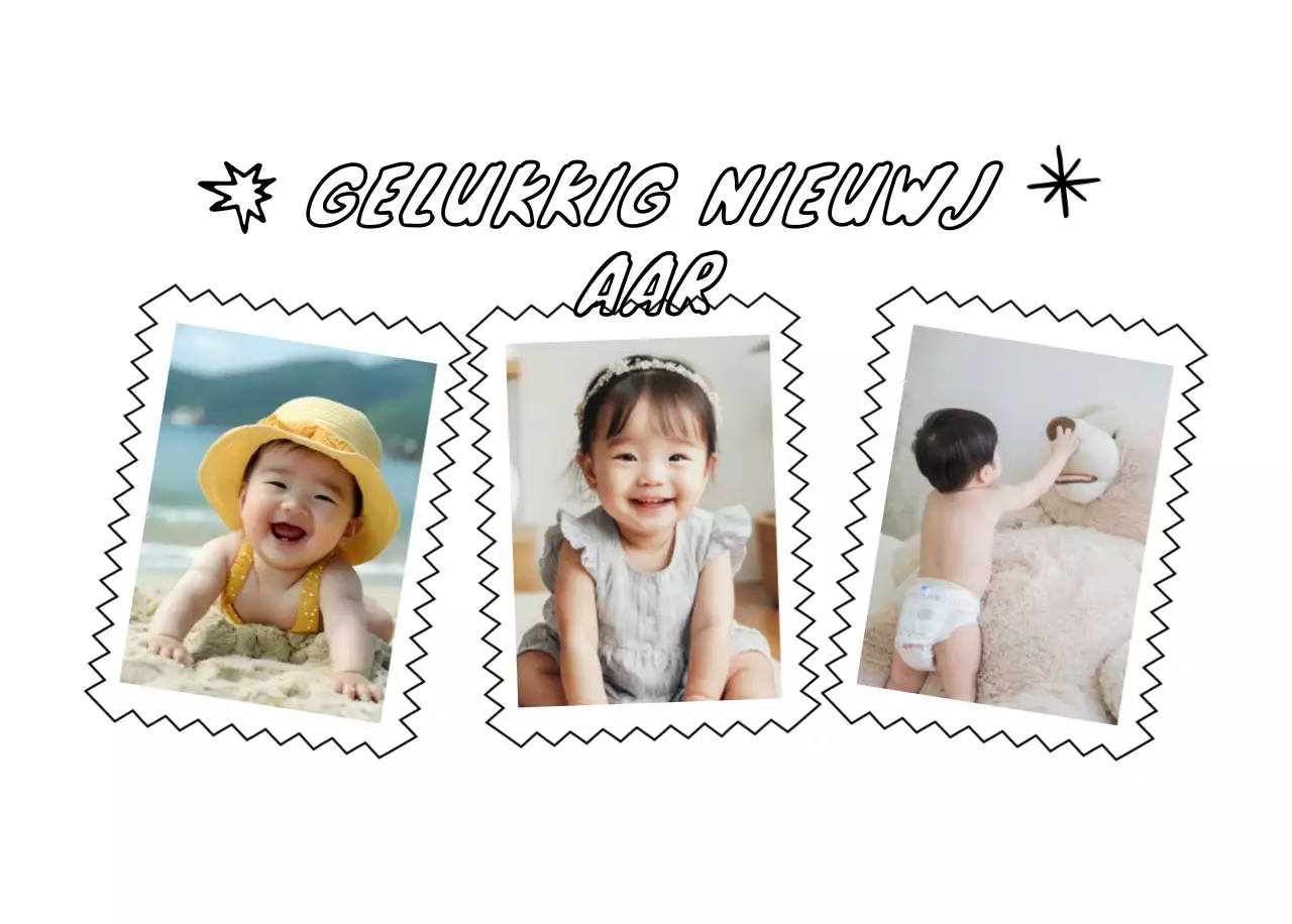 Schattige nieuwjaarskalender