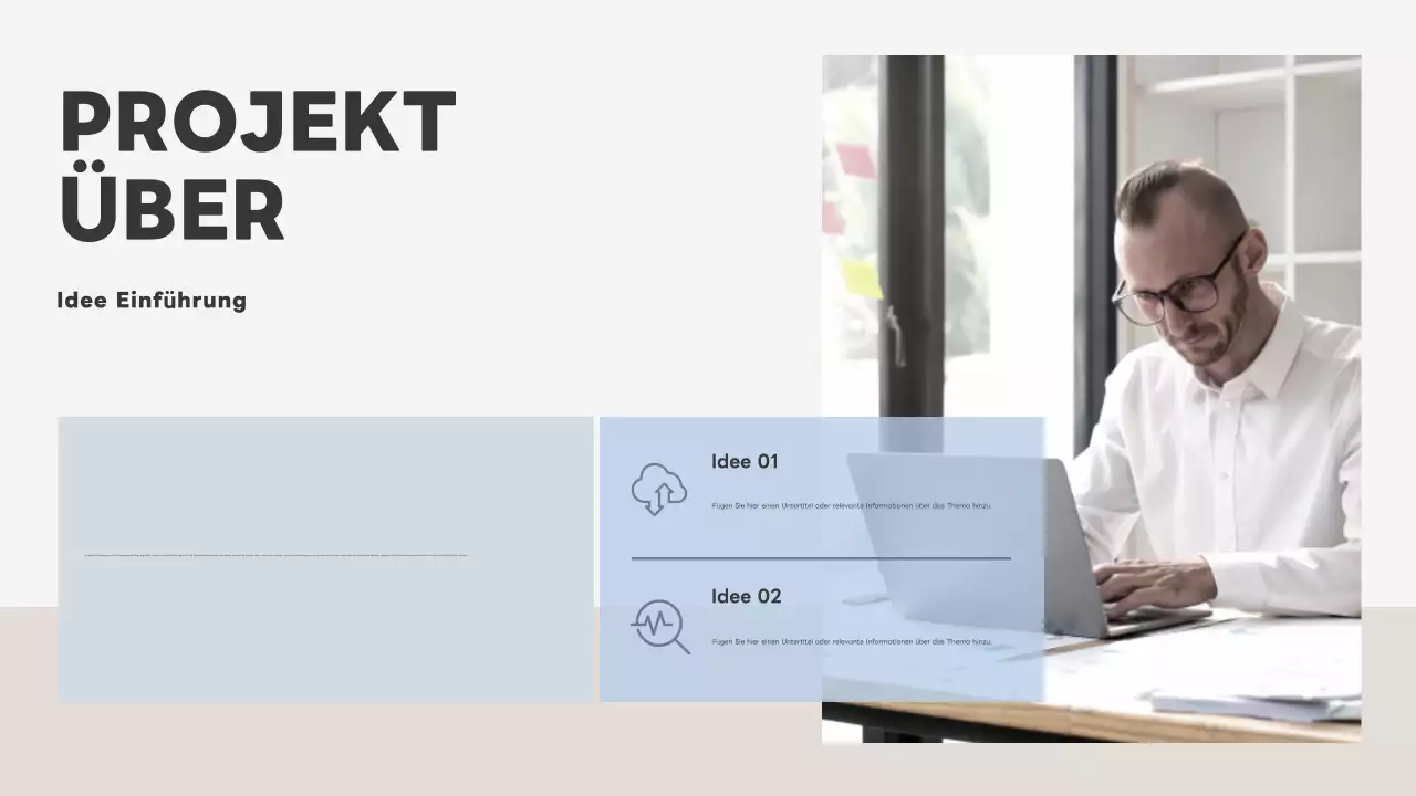 graues modernes Businessplan-Dokument