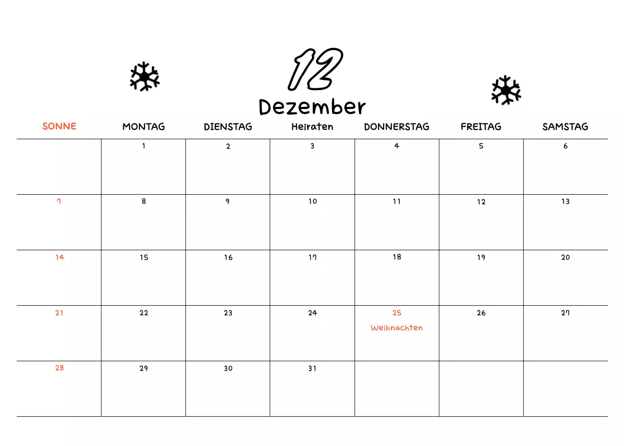 Niedlicher Neujahrs-Fotokalender