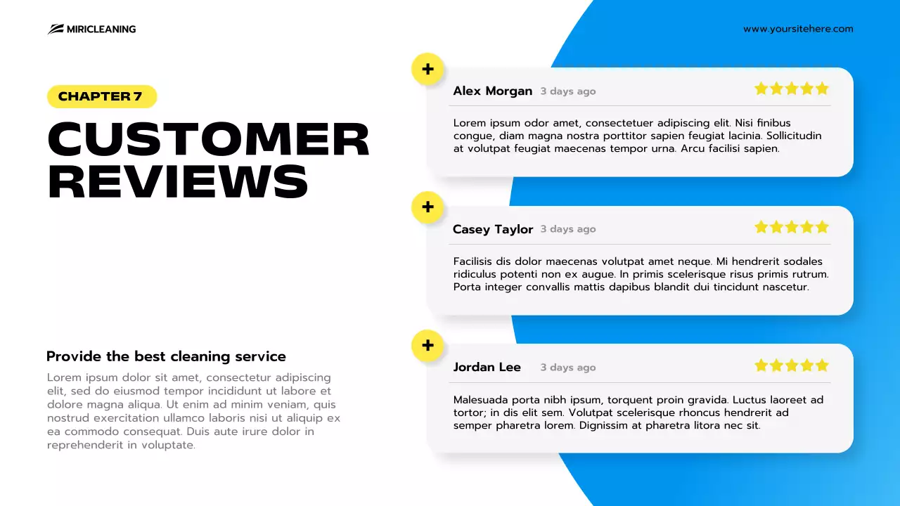 Blue Clean Cleaning Promotion Presentation