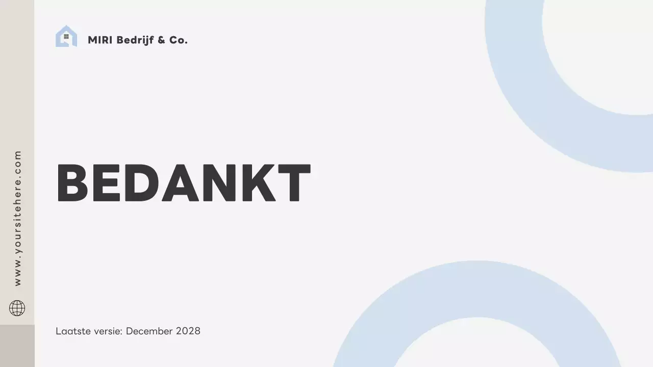 grijs modern bedrijfsplan document