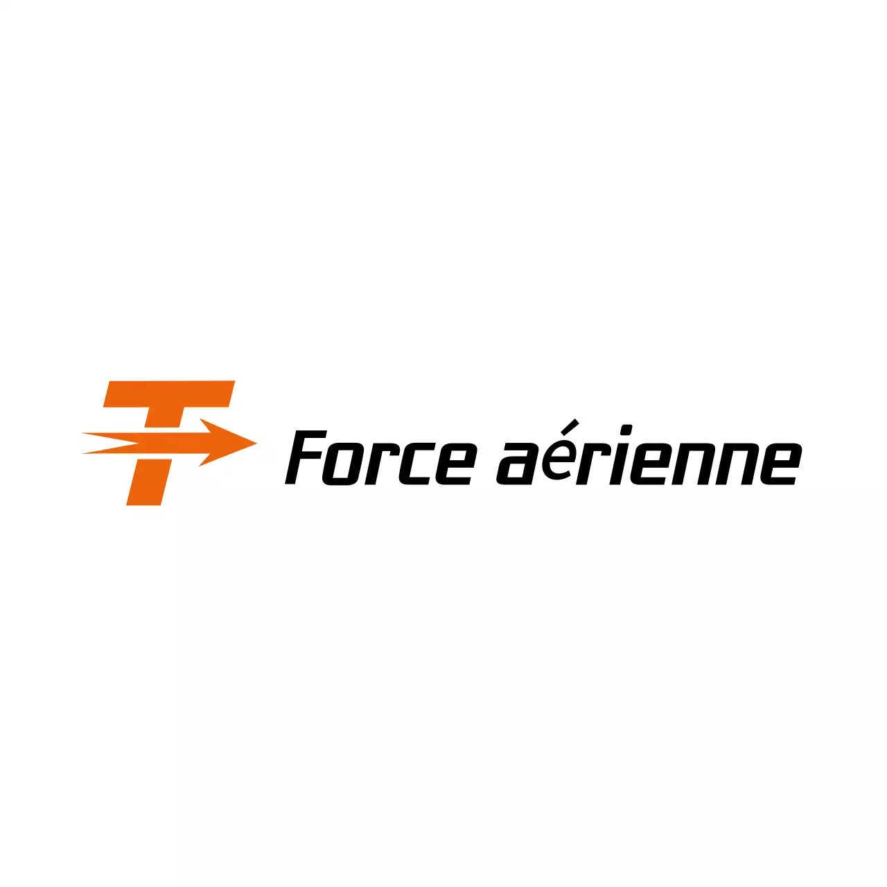 orange modern aviation branding