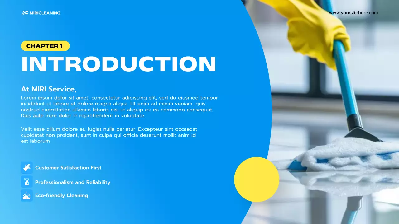 Blue Clean Cleaning Promotion Presentation