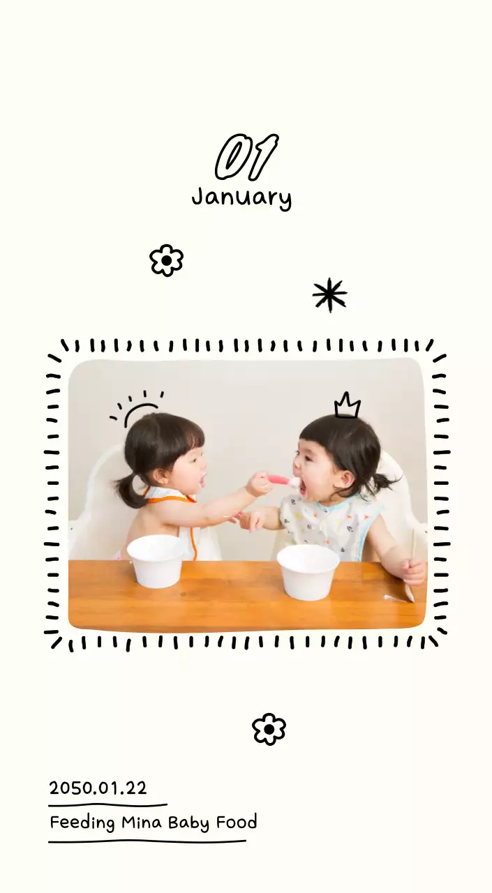 Adorable photo calendar