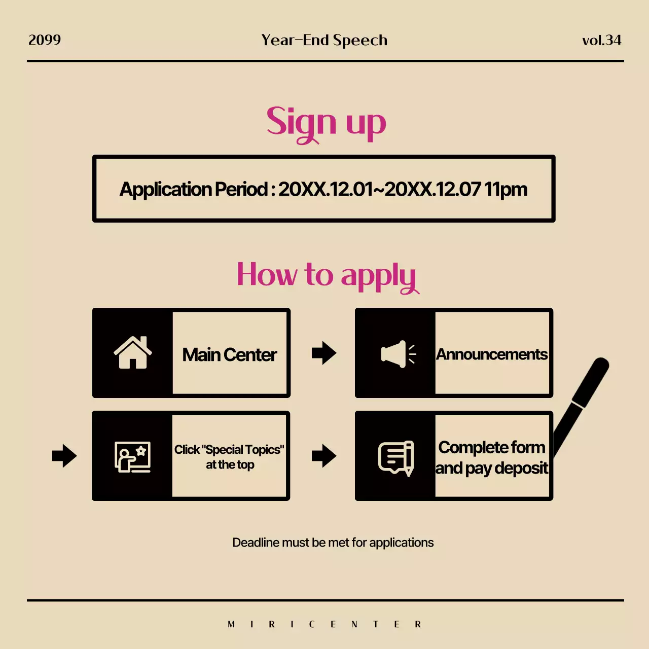Beige Modern Reflection Event Instagram Carousel