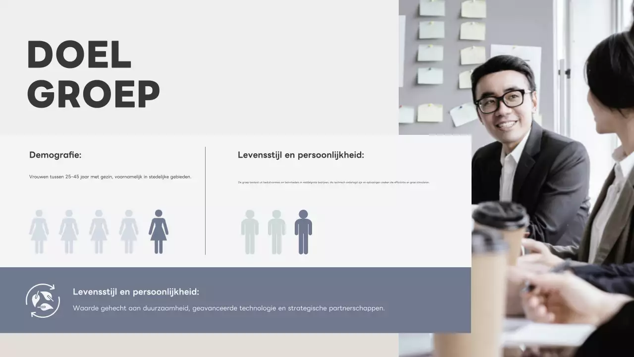 grijs modern bedrijfsplan document