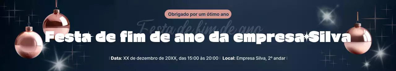 Celebrações de férias chiques em azul-marinho
