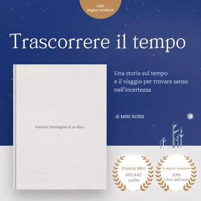 Annuncio di lettura semplice blu