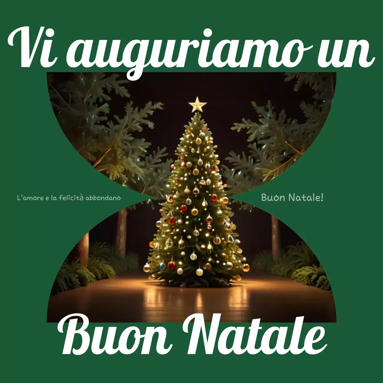 Festività natalizie classiche astratte