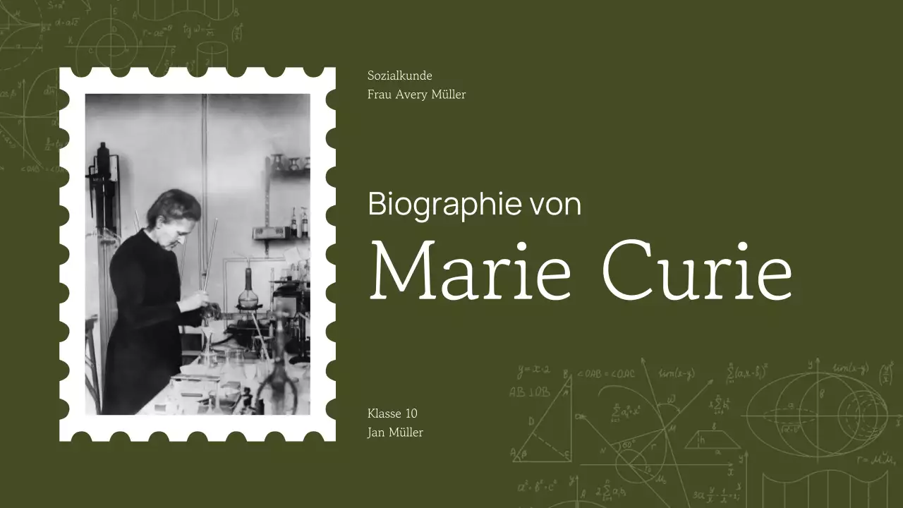 Professionelle Trendy Akademische Historische Figur Präsentation