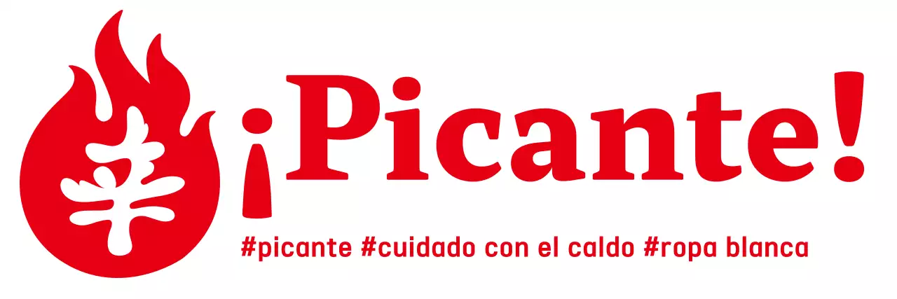 Rojo Simple Picante Precaución