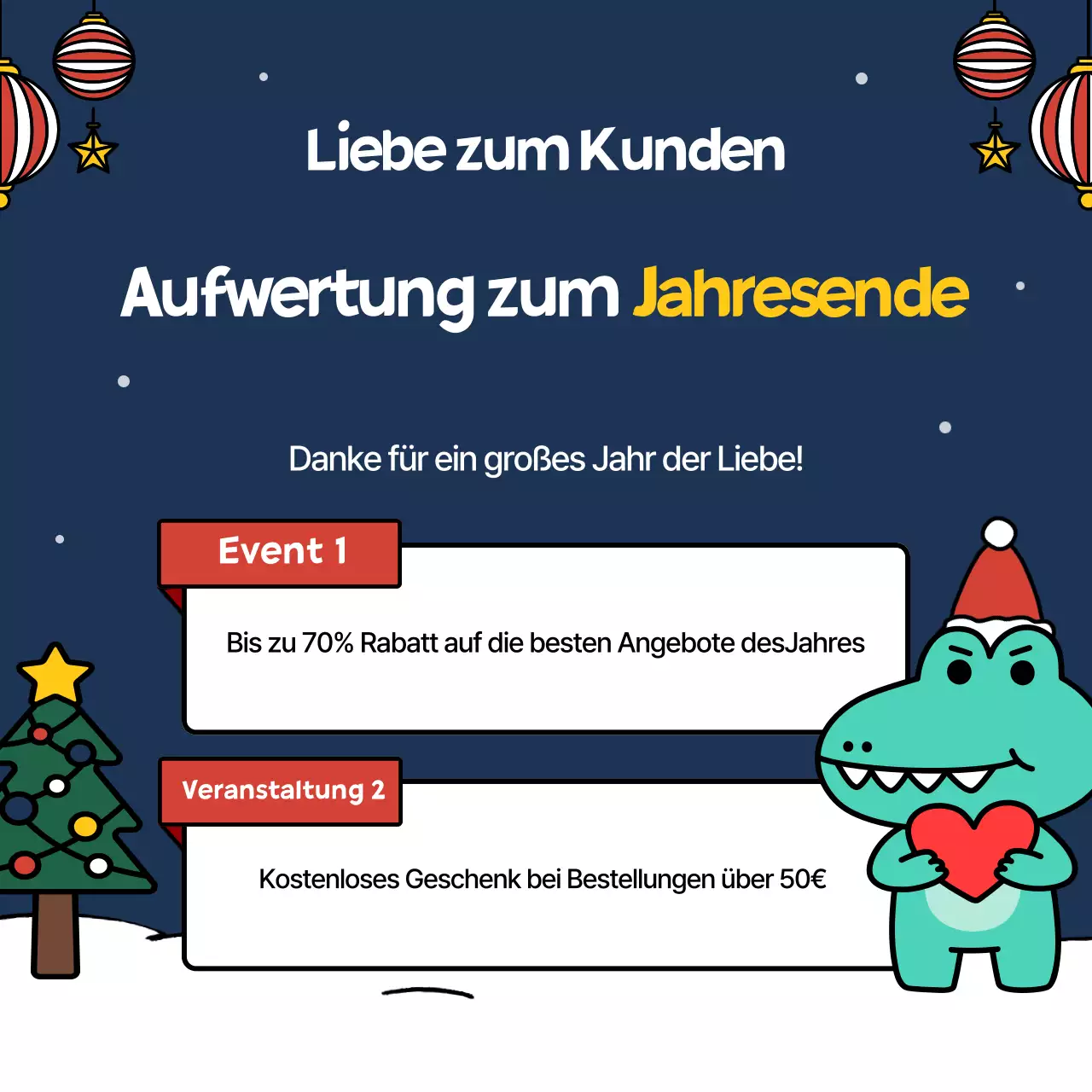 Rote Weihnachten - Marketingaktion für die Weihnachtszeit