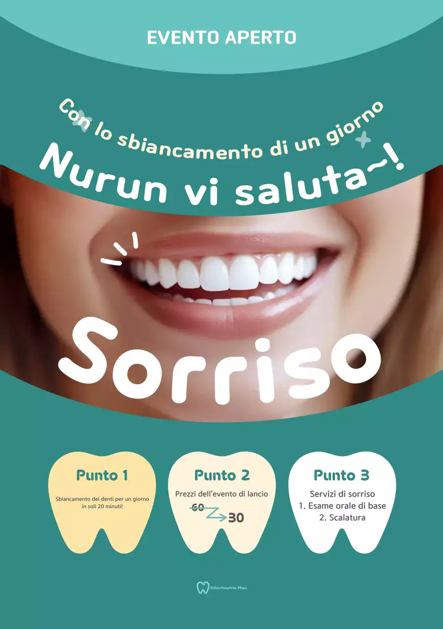 Evento sbiancamento denti Mint Neat