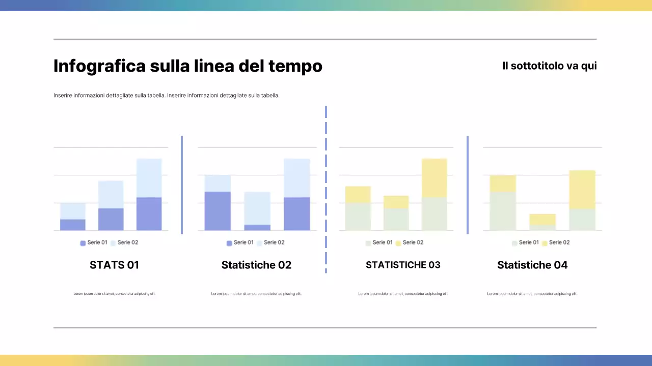Guida moderna all'infografica arcobaleno