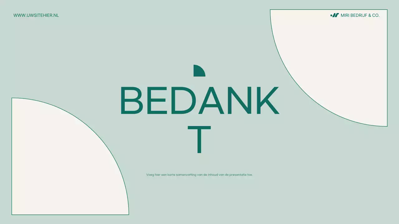 Munt modern projectvoorstel document