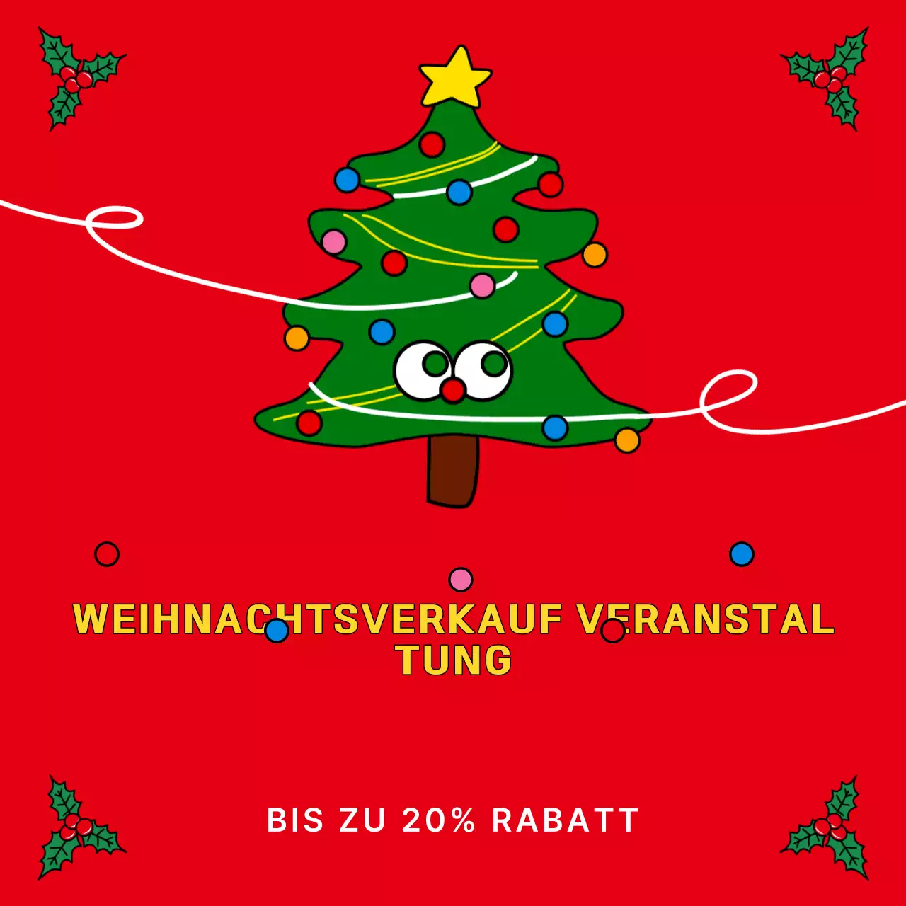 Red Simple Weihnachtsverkauf