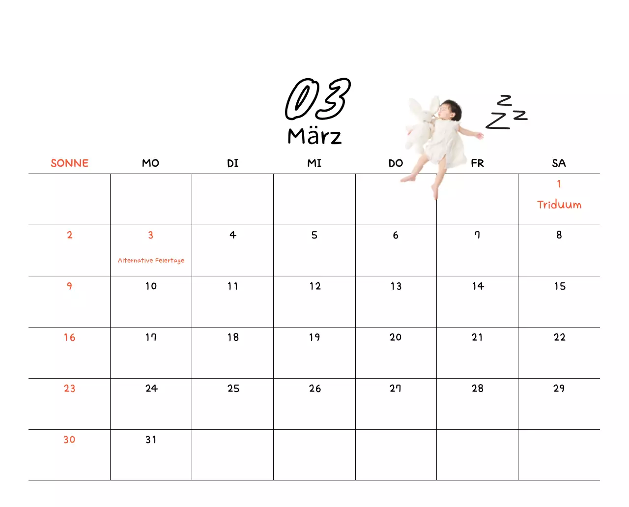 Gelber niedlicher Fotokalender