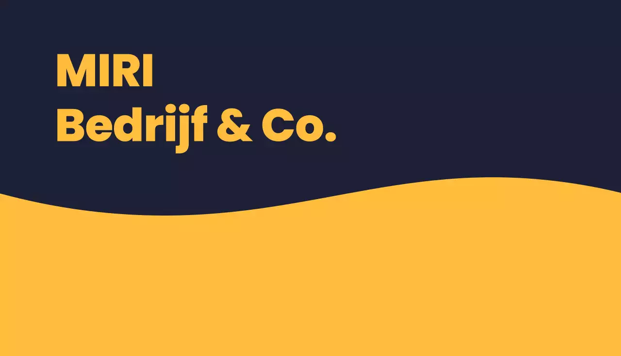 gele moderne consultant kaart