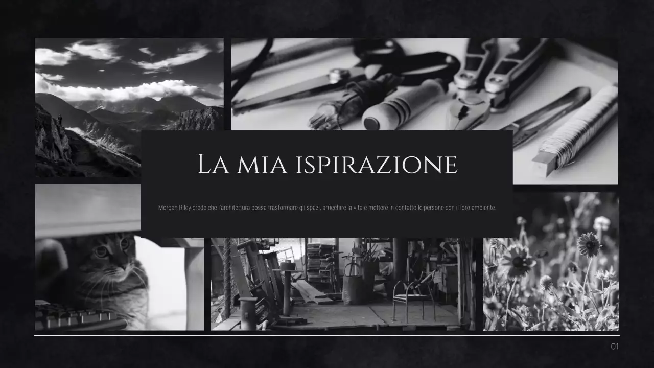 Profilo minimalista nero