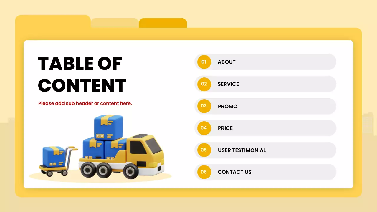 Red Modern Delivery Introduction Presentation