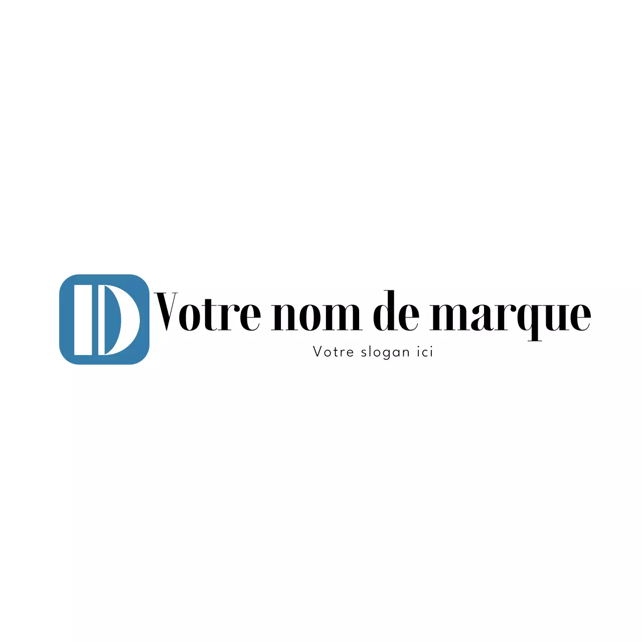logo de marque moderne bleu