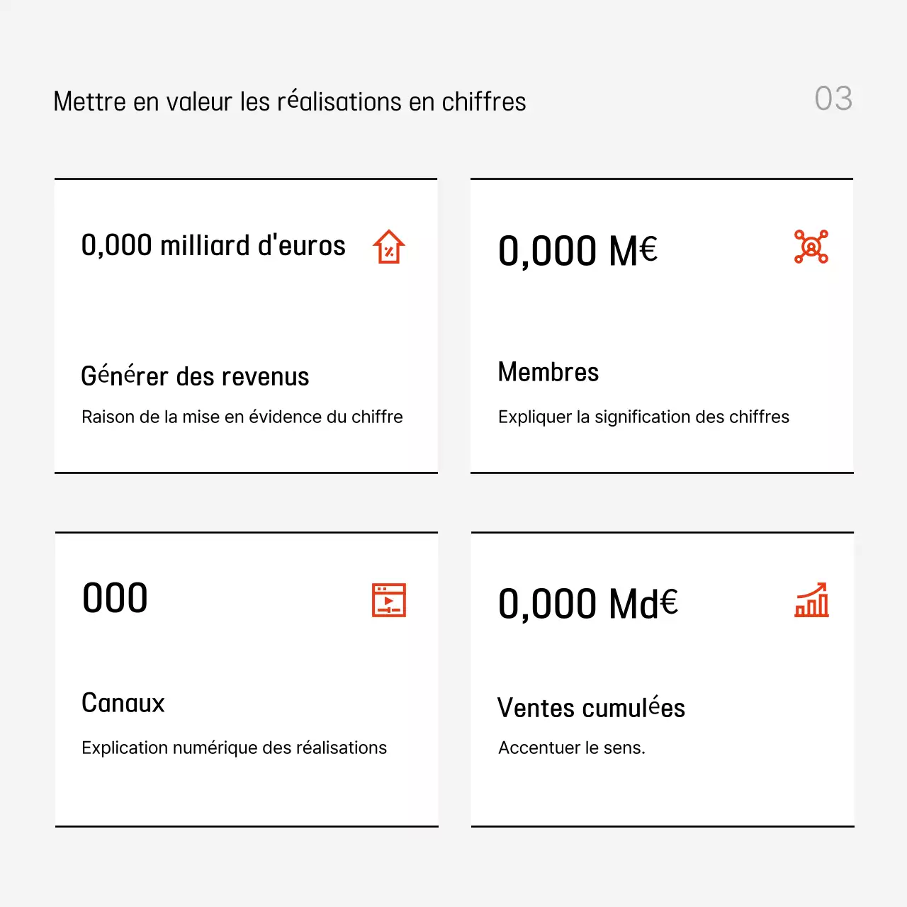 Annonces de presse modernes et grises