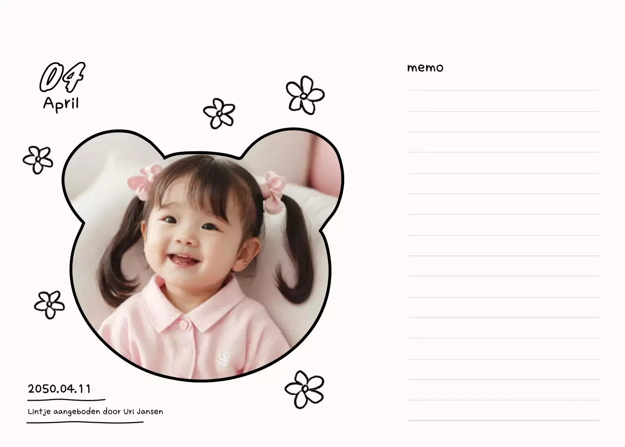 Witte en mooie nieuwjaarsagenda