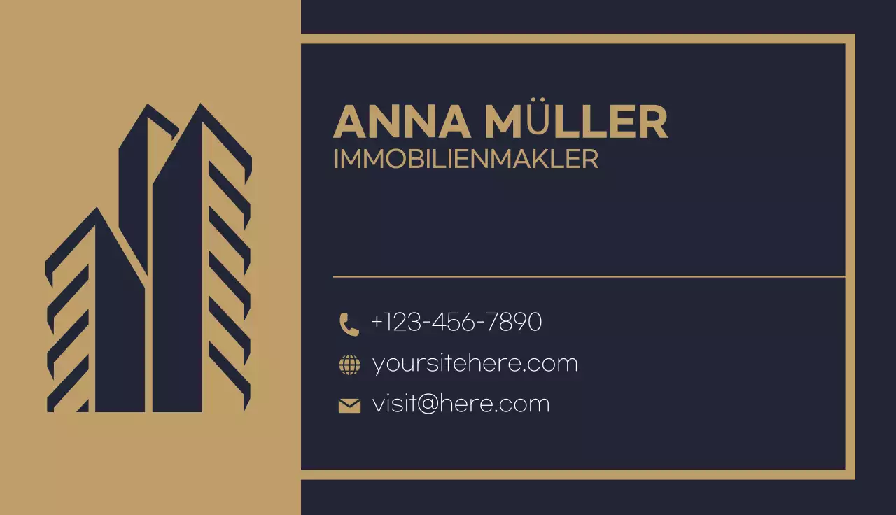 gold moderne immobilienkarte