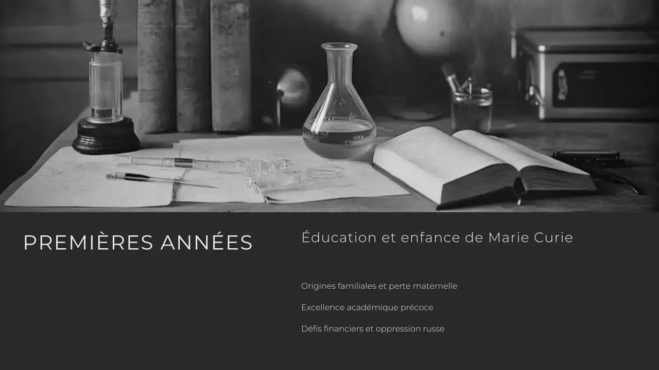 Minimaliste moderne Explorer la vie de Marie Curie Présentation