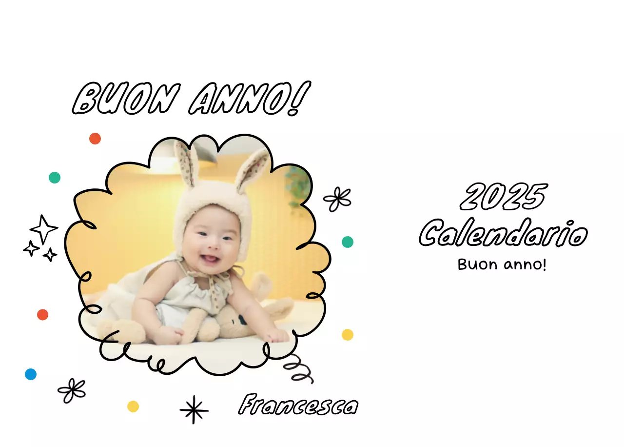 Agenda di Capodanno bianca e bella