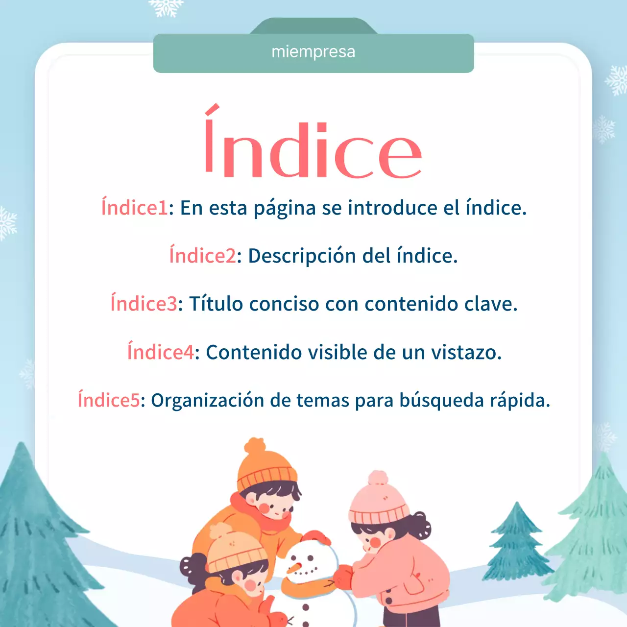 Azul claro Guía de diseño sencillo