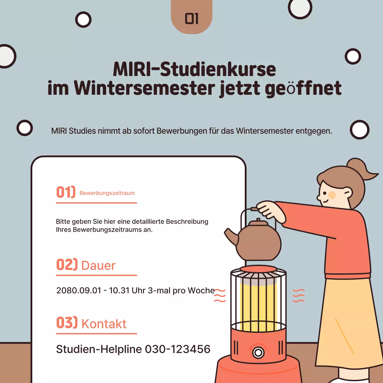 Rekrutierung von hellblauen Praktikanten