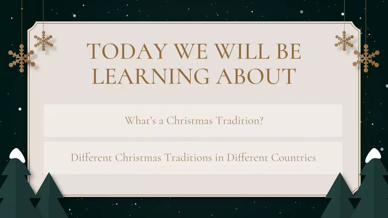 Beige Elegant Christmas Guide Presentation