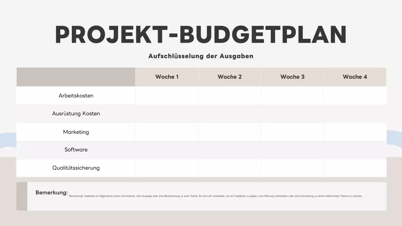 graues modernes Businessplan-Dokument