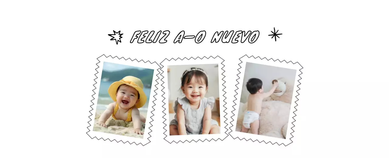 Bonito calendario con fotos de Año Nuevo