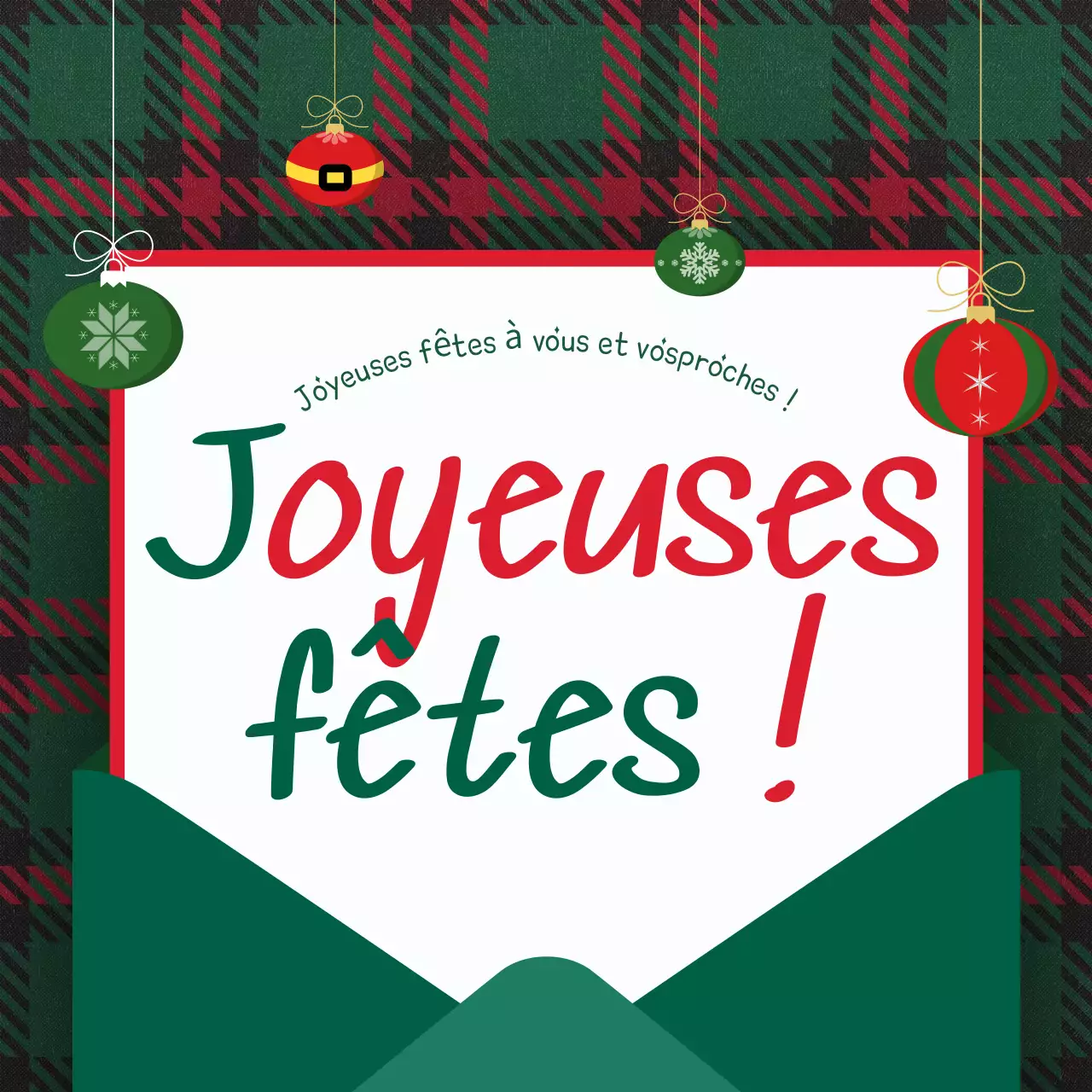 Vœux de vacances abstraits et vintages