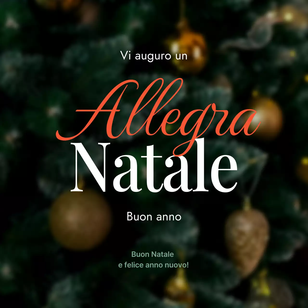 Biglietto di Natale classico astratto