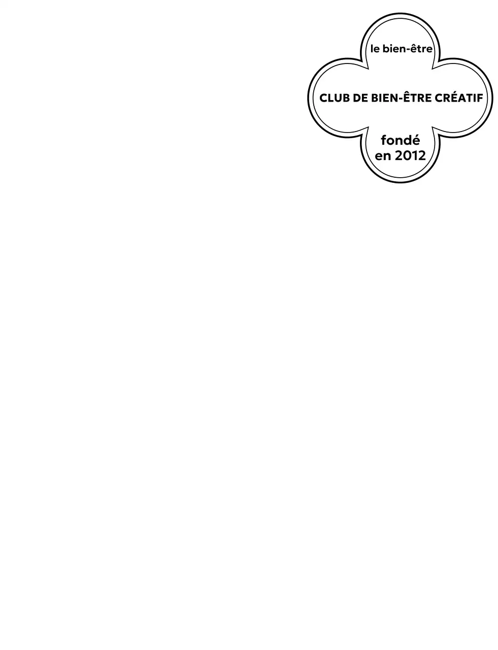 Logo noir en forme de fleur simple