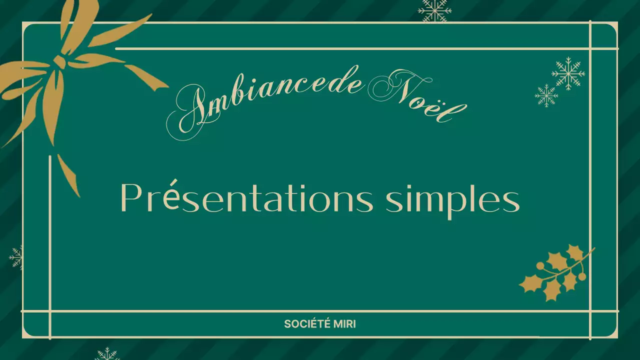 Guide pour les présentations abstraites simples