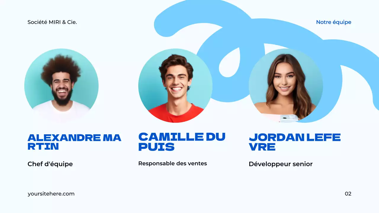 document de proposition de projet blue modern