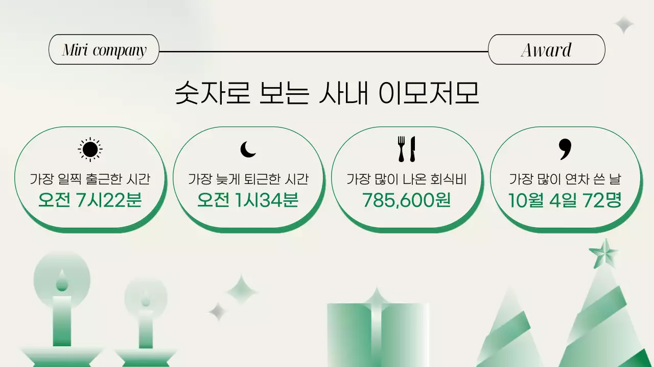 민트 깔끔 연말 행사