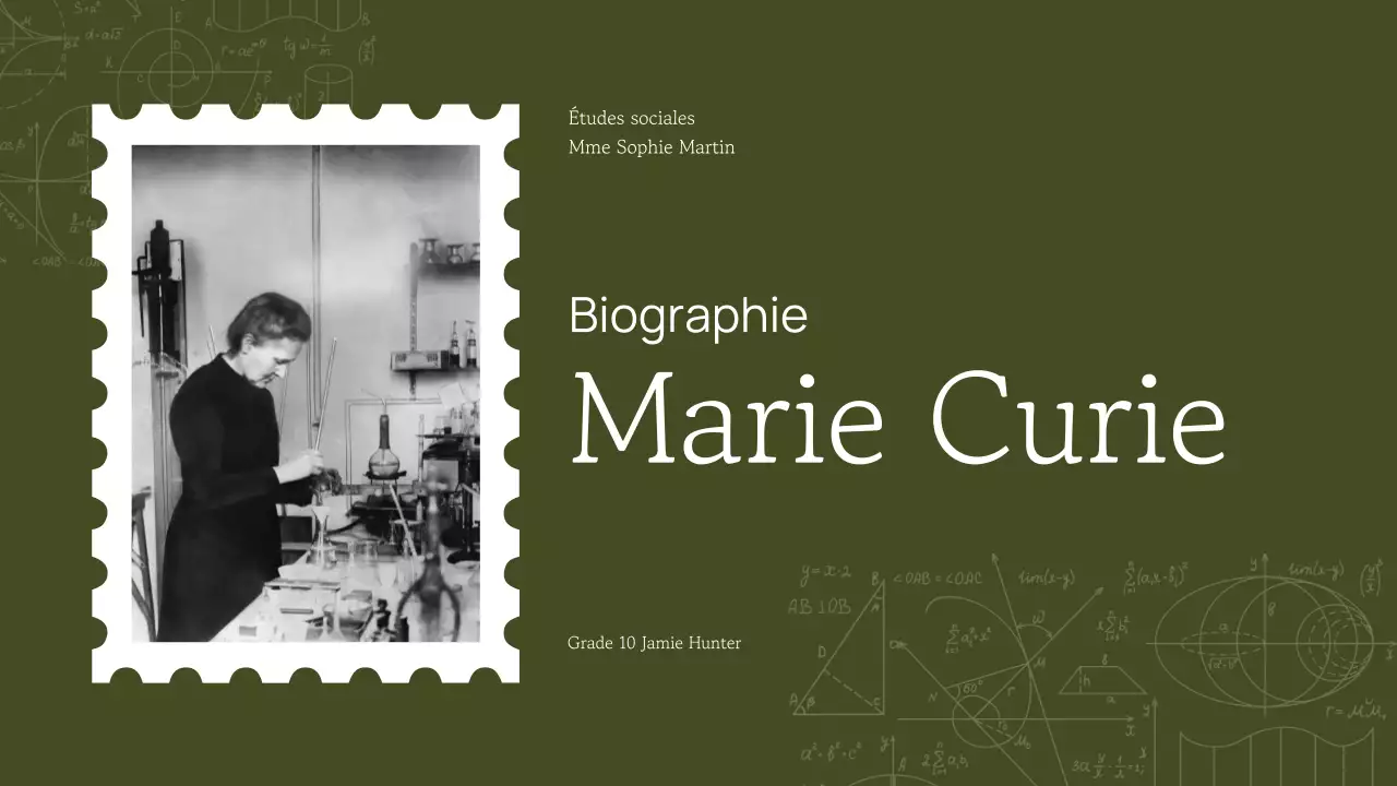 Professionnel Tendance Académique Présentation de la figure historique