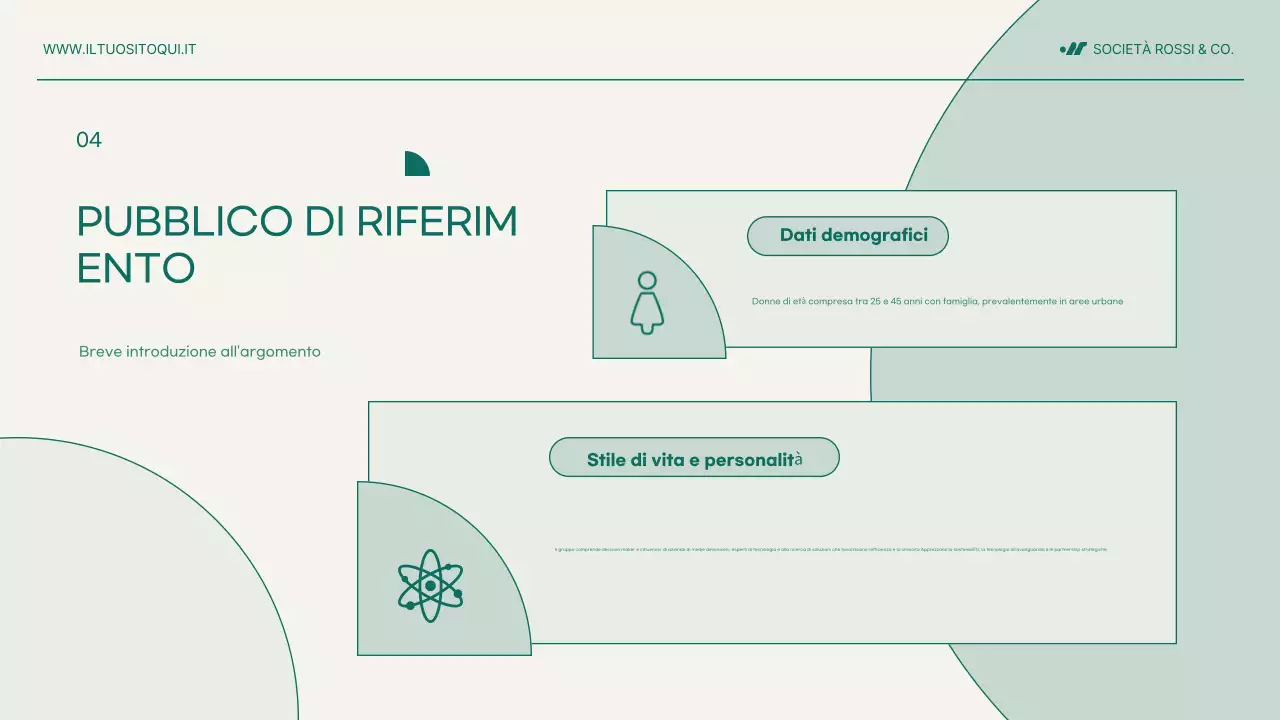 documento di proposta di progetto moderno e alla menta