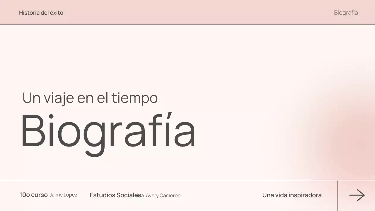 clase de biografía moderna rosa