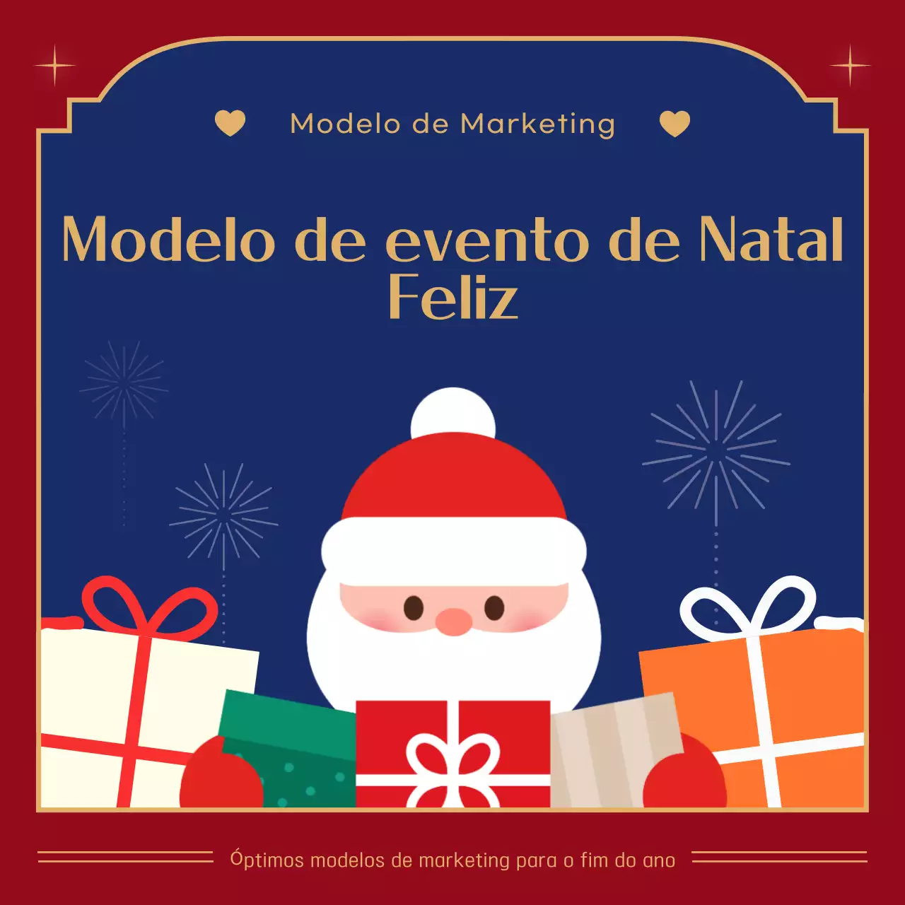 Promoção de Natal em vermelho aconchegante