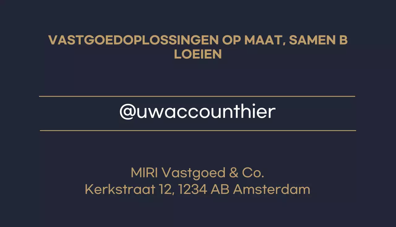 gouden moderne vastgoedkaart