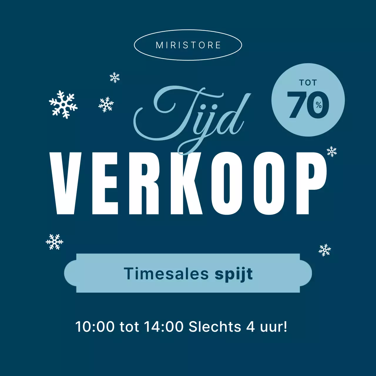 Marineblauw Modern Uitverkoop Promotie