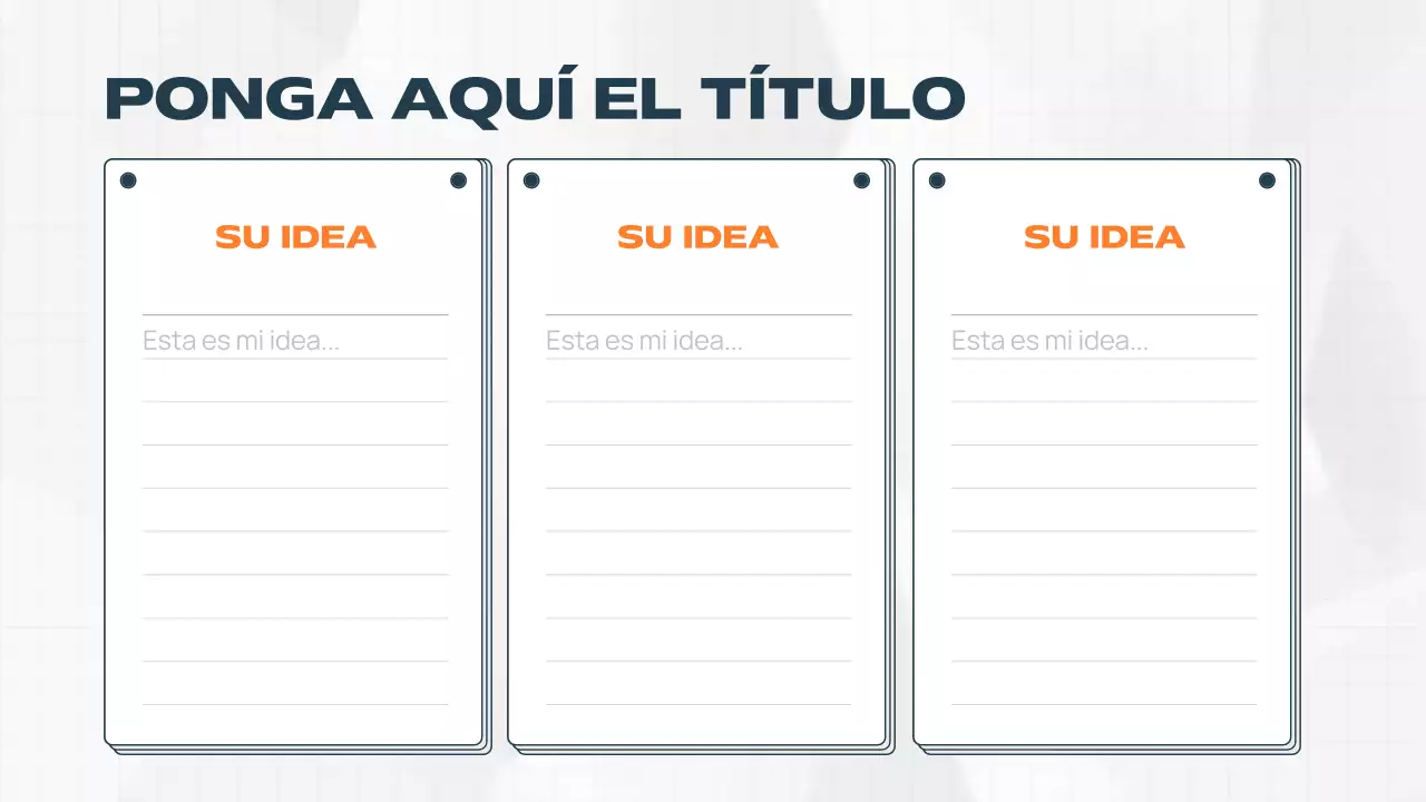 documento de lluvia de ideas orange modern
