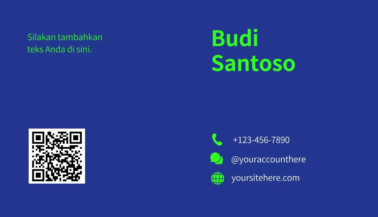 Blue Modern Business Card