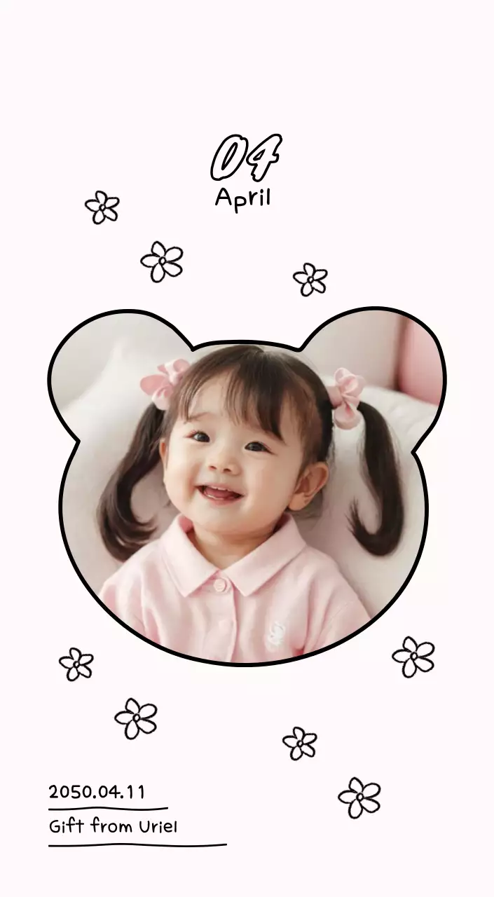 Adorable photo calendar